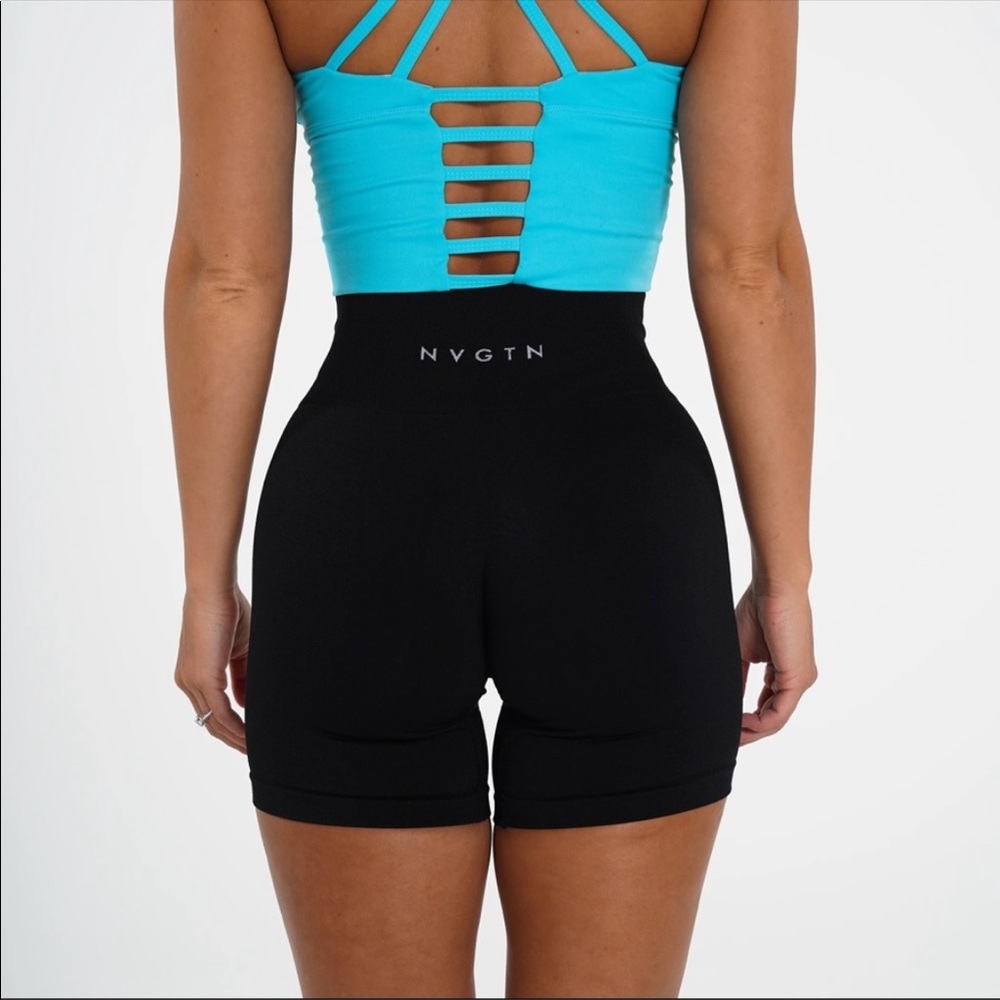 Nvgtn Black Solid Shorts